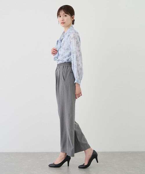 Jayro(ジャイロ)の「ツータックウエストギャザーストレートパンツ(スラックス・レディース・グレー/ブラック/ベージュ系その他2・FREE)」の22枚目の写真