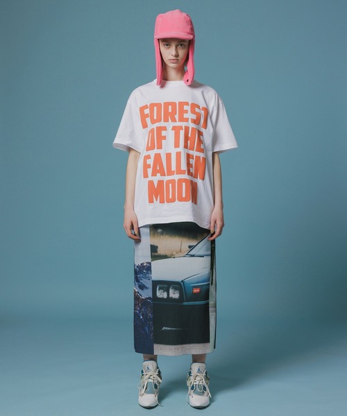 NON TOKYO（ノントーキョー）の「PRINT T-SHIRT(LETTERING)（Tシャツ/カットソー・レディース・ブラック/ホワイト/チャコール・1/2/3）」の4枚目の写真