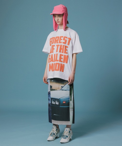 NON TOKYO（ノントーキョー）の「PRINT T-SHIRT(LETTERING)（Tシャツ/カットソー・レディース・ブラック/ホワイト/チャコール・1/2/3）」の5枚目の写真