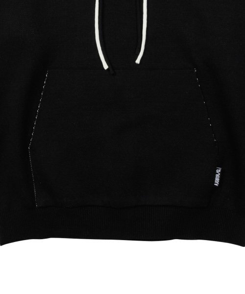 AJOBYAJO（アジョバイアジョ）の「Crying Boy Cotton Knit Hoodie [BLACK]（パーカー・レディース・その他・L/XL/M）」の5枚目の写真