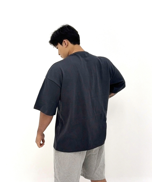BARBELLWORKS(バーベルワークス)の「ジムウェアストリートスタンダードオーバーボックスフィット(Tシャツ/カットソー・メンズ・ブラック/チャコール/ホワイト/ピンク/カーキ・MEDIUM/SMALL/LARGE/X-LARGE/XX-LARGE)」の10枚目の写真