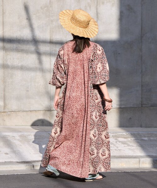 CIAOPANIC TYPY(チャオパニックティピー)の「【Aguni】花柄切替袖ボリュームワンピース(ワンピース・レディース・レッド/ブルー・ONE SIZE)」の13枚目の写真