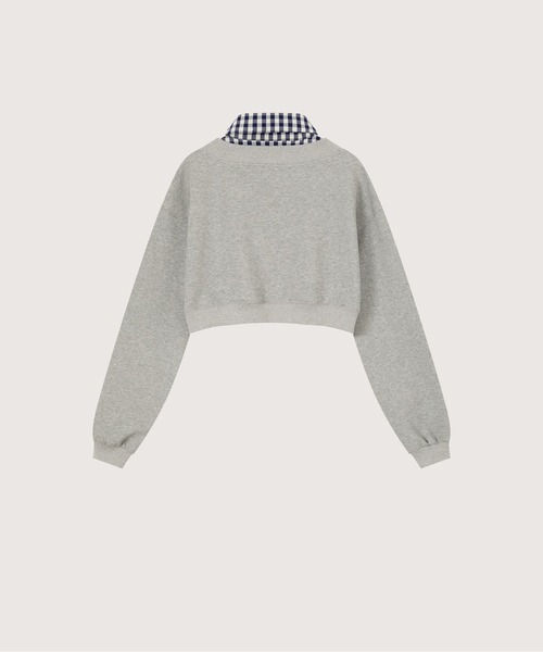 LA POMME petit（ラポミ・プチ）の「Preppy Macaron Sweat Pleats Skirt Set Up（セットアップ・レディース・イエロー/ネイビー/ブルー/グレー・FREE）」の9枚目の写真