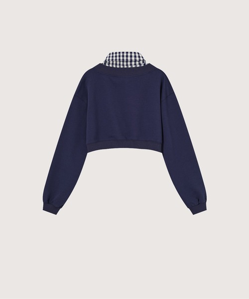 LA POMME petit（ラポミ・プチ）の「Preppy Macaron Sweat Pleats Skirt Set Up（セットアップ・レディース・イエロー/ネイビー/ブルー/グレー・FREE）」の10枚目の写真