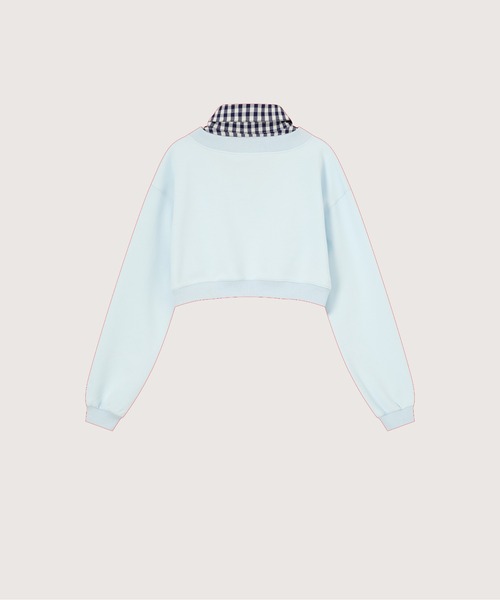 LA POMME petit（ラポミ・プチ）の「Preppy Macaron Sweat Pleats Skirt Set Up（セットアップ・レディース・イエロー/ネイビー/ブルー/グレー・FREE）」の11枚目の写真