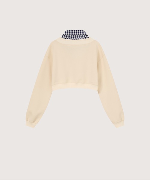 LA POMME petit（ラポミ・プチ）の「Preppy Macaron Sweat Pleats Skirt Set Up（セットアップ・レディース・イエロー/ネイビー/ブルー/グレー・FREE）」の12枚目の写真
