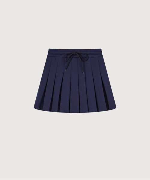 LA POMME petit（ラポミ・プチ）の「Preppy Macaron Sweat Pleats Skirt Set Up（セットアップ・レディース・イエロー/ネイビー/ブルー/グレー・FREE）」の14枚目の写真