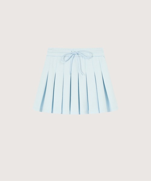 LA POMME petit（ラポミ・プチ）の「Preppy Macaron Sweat Pleats Skirt Set Up（セットアップ・レディース・イエロー/ネイビー/ブルー/グレー・FREE）」の15枚目の写真