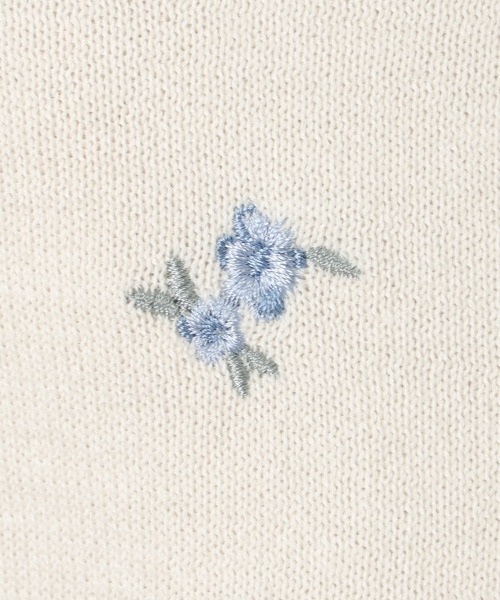 F i.n.t(フィント)の「【UVカット】小花刺繍ニットカーディガン/fint フィント(カーディガン/ボレロ・レディース・アイボリー/ライトピンク/ライトブルー・FREE)」の22枚目の写真