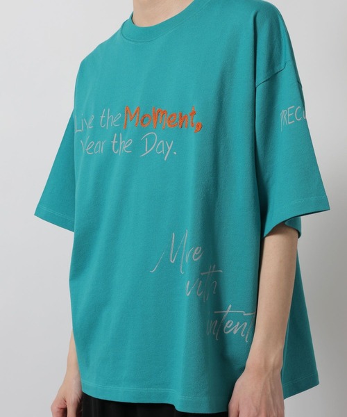 LAKOLE(ラコレ)の「トビガラ梨地Tシャツ / 669034(Tシャツ/カットソー・メンズ・ホワイト/ブラック/ブルー・MEDIUM/LARGE)」の14枚目の写真
