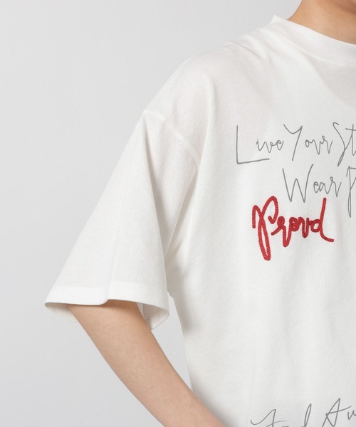 LAKOLE(ラコレ)の「トビガラ梨地Tシャツ / 669034(Tシャツ/カットソー・メンズ・ホワイト/ブラック/ブルー・MEDIUM/LARGE)」の19枚目の写真