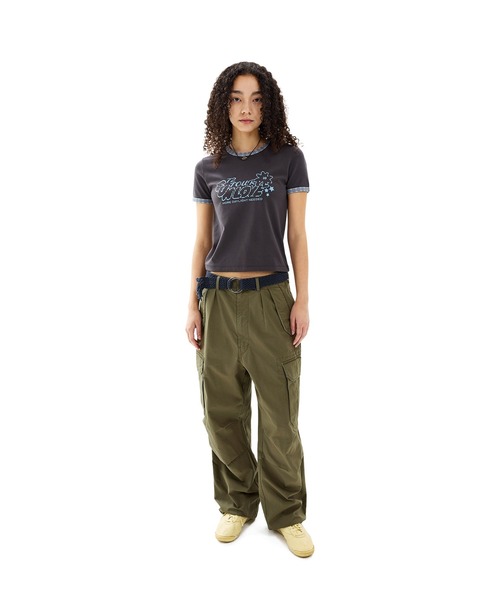 SUNLOVE(サンラブ)の「W 72 Tour Ringer Tee(Tシャツ/カットソー・レディース・チャコール/ピンク/ホワイト・S/M)」の9枚目の写真