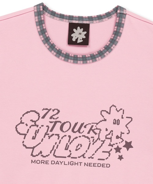 SUNLOVE(サンラブ)の「W 72 Tour Ringer Tee(Tシャツ/カットソー・レディース・チャコール/ピンク/ホワイト・S/M)」の11枚目の写真