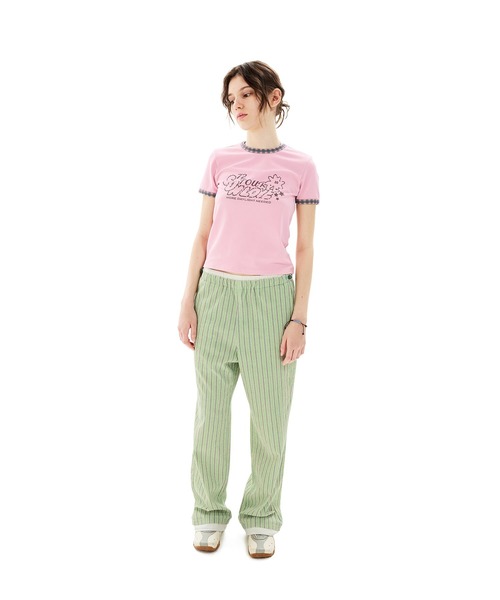 SUNLOVE(サンラブ)の「W 72 Tour Ringer Tee(Tシャツ/カットソー・レディース・チャコール/ピンク/ホワイト・S/M)」の12枚目の写真