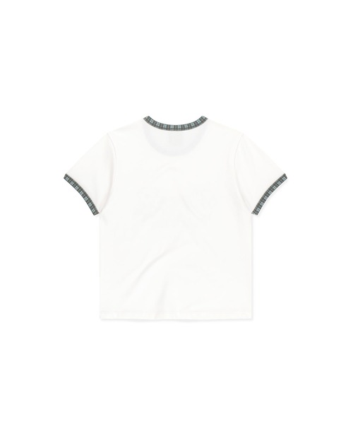 SUNLOVE(サンラブ)の「W 72 Tour Ringer Tee(Tシャツ/カットソー・レディース・チャコール/ピンク/ホワイト・S/M)」の4枚目の写真