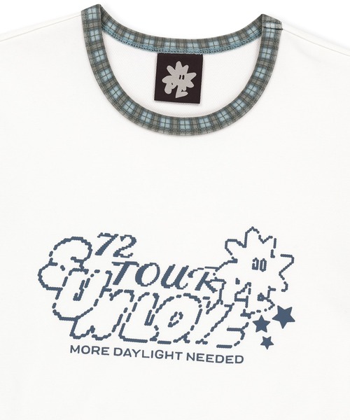 SUNLOVE(サンラブ)の「W 72 Tour Ringer Tee(Tシャツ/カットソー・レディース・チャコール/ピンク/ホワイト・S/M)」の5枚目の写真