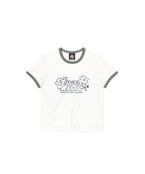 SUNLOVE(サンラブ)の「W 72 Tour Ringer Tee(Tシャツ/カットソー・レディース・チャコール/ピンク/ホワイト・S/M)」の13枚目の写真