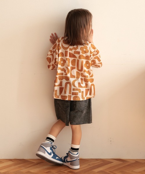 Ocean&Ground(オーシャン&グラウンド)の「吸水速乾ソウガラTシャツ(Tシャツ/カットソー・キッズ・ロイヤルブルー/キャメル/レッド・90/100/110/120/130/140)」の8枚目の写真
