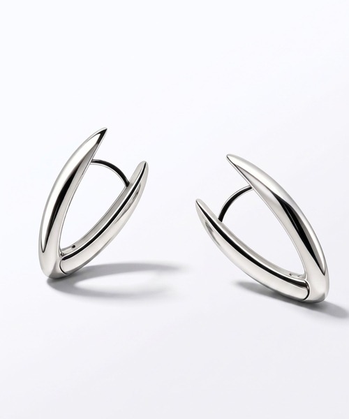Lyvi(ライビィ)の「V-Veil Drop Hoop Pierce / 金属アレルギー対応(ピアス(両耳用)・レディース・シルバー/ゴールド・FREE)」の1枚目の写真