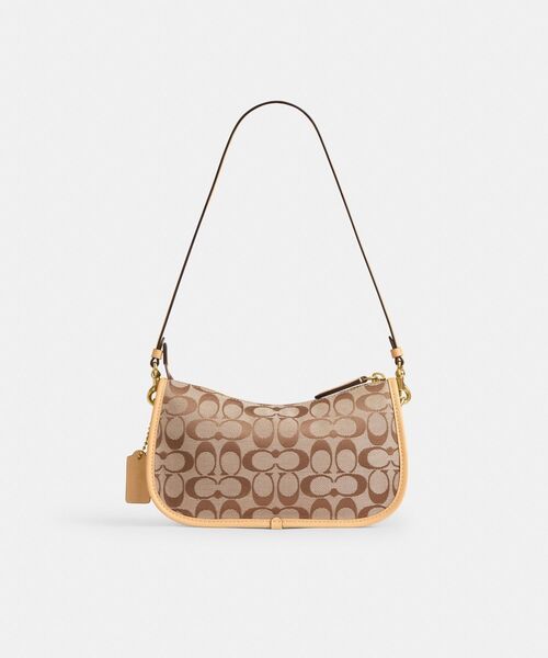 COACH(コーチ)の「ツイン ターンロック ウェイバリー バッグ・シグネチャー ジャカード(ショルダーバッグ・レディース・ベージュ系その他・ONE)」の8枚目の写真