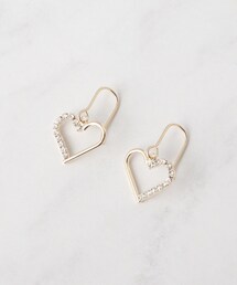 ビジューハートピアス