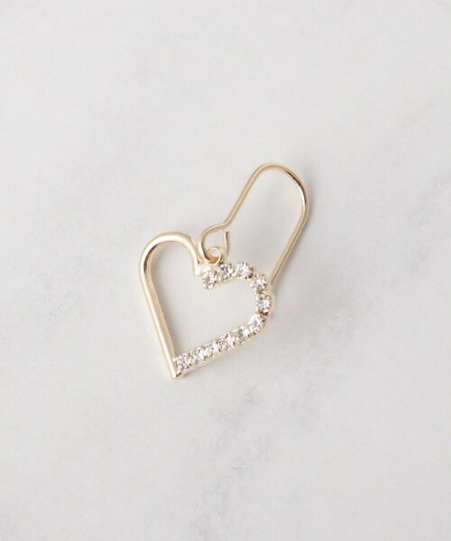 couture brooch(クチュールブローチ)の「ビジューハートピアス(ピアス(両耳用)・レディース・ゴールド・00)」の3枚目の写真