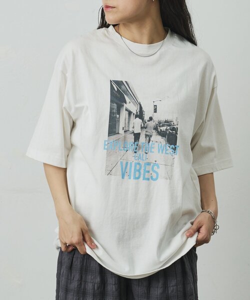 COLONY 2139(コロニートゥーワンスリーナイン)の「ウエストコーストフォトプリントTシャツ(Tシャツ/カットソー・メンズ・ブラック/ホワイト・LARGE/MEDIUM)」の2枚目の写真