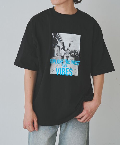 COLONY 2139(コロニートゥーワンスリーナイン)の「ウエストコーストフォトプリントTシャツ(Tシャツ/カットソー・メンズ・ブラック/ホワイト・LARGE/MEDIUM)」の10枚目の写真