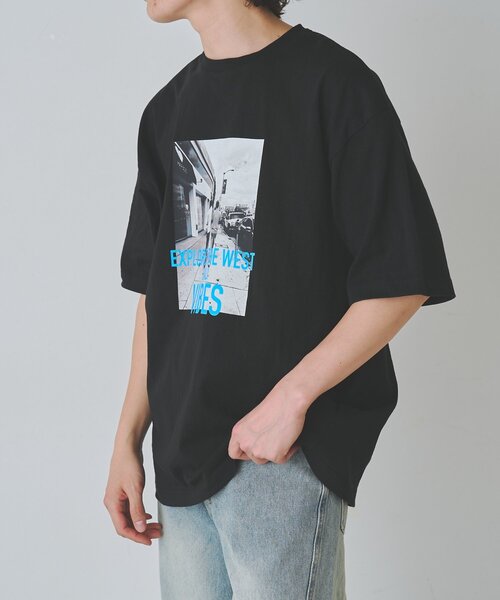 COLONY 2139(コロニートゥーワンスリーナイン)の「ウエストコーストフォトプリントTシャツ(Tシャツ/カットソー・メンズ・ブラック/ホワイト・LARGE/MEDIUM)」の9枚目の写真
