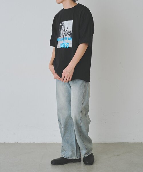 COLONY 2139(コロニートゥーワンスリーナイン)の「ウエストコーストフォトプリントTシャツ(Tシャツ/カットソー・メンズ・ブラック/ホワイト・LARGE/MEDIUM)」の5枚目の写真