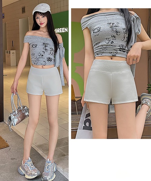 Bifrost(ビフレスト)の「スウェットショートパンツ(その他パンツ・レディース・ブラック/グレー/ホワイト・FREE)」の10枚目の写真