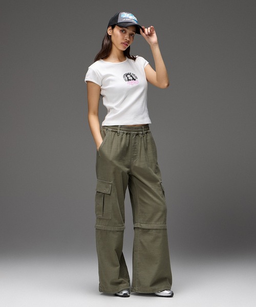 X-girl(エックスガール)の「OVAL LOGO TRUCKER CAP(キャップ・レディース・ブラック/オリーブ・ONE SIZE)」の10枚目の写真