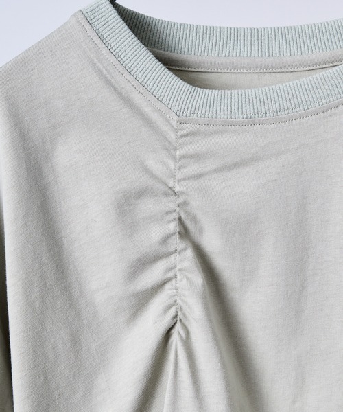 Confirm(コンファーム)の「タックディテールTシャツ / Tuck-Detail T-Shirt メンズ ウィメンズ ユニセックス(Tシャツ/カットソー・メンズ・ブラック/ホワイト/グレー・M/L)」の8枚目の写真