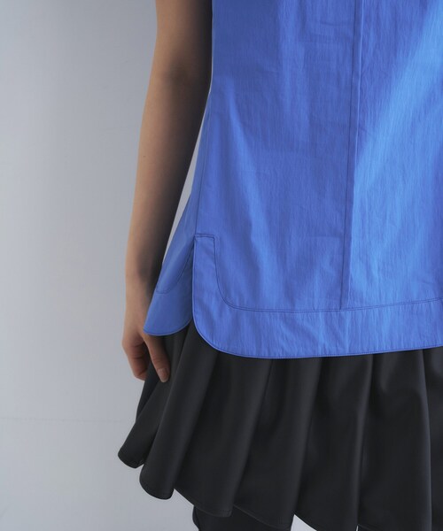 CODE A(コードエー)の「back tack blouse(シャツ/ブラウス・レディース・ライトブルー/ホワイト・00)」の8枚目の写真