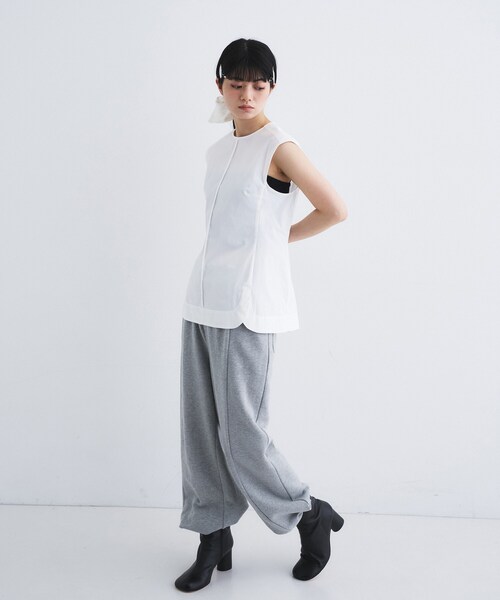 CODE A(コードエー)の「back tack blouse(シャツ/ブラウス・レディース・ライトブルー/ホワイト・00)」の13枚目の写真