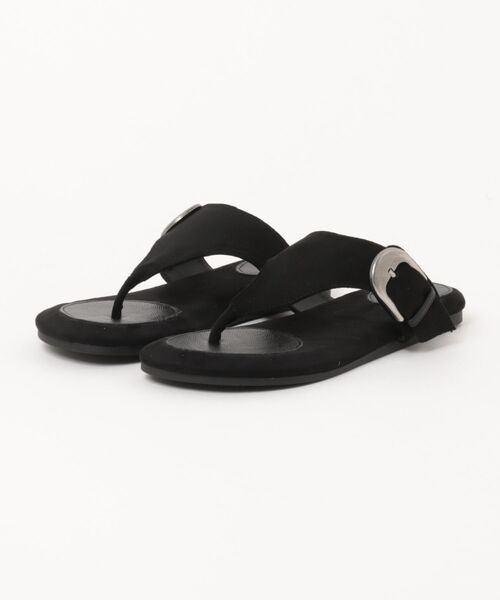 LAULEN(ローレン)の「suede touch buckle thong sandals /スエードタッチバックルトングサンダル(サンダル・レディース・カーキ/キャメル/ブラック/グレイッシュベージュ・23cm/24cm/24.5cm/24.5)」の21枚目の写真