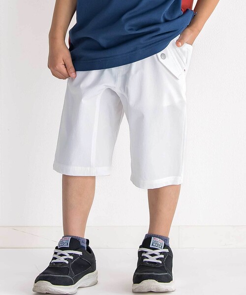 WASK(ワスク)の「5.5分丈クライマー配色パンツ(その他パンツ・キッズ・ブラック/オフホワイト・150cm/160cm/140cm)」の1枚目の写真