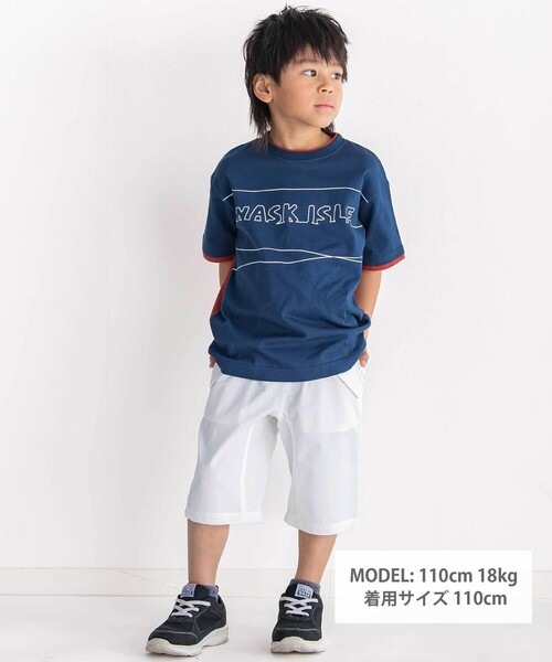 WASK(ワスク)の「5.5分丈クライマー配色パンツ(その他パンツ・キッズ・ブラック/オフホワイト・150cm/160cm/140cm)」の3枚目の写真