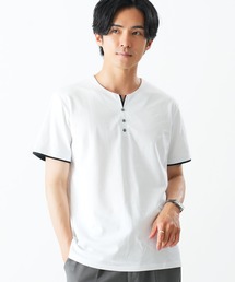 Beno | シルキータッチヘンリーネック Tシャツ(Tシャツ/カットソー)