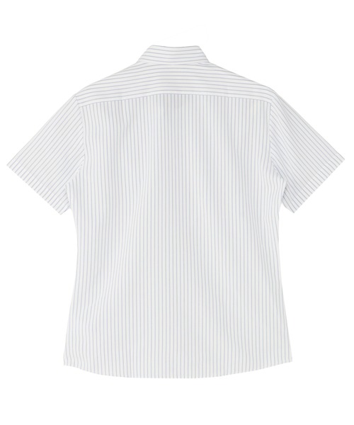 TOKYO SHIRTS（トウキョウシャツ）の「【吸水速乾】【COFREX】形態安定ノンアイロン ワイド 半袖ビジネスワイシャツ（ビジネスシャツ・レディース・ブルー・LL/L/S/M/XL）」の2枚目の写真