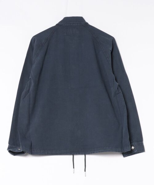 UNIVERSAL OVERALL（ユニバーサルオーバーオール）の「【72】【it】【UNIVERSAL OVERALL】VINTAGE COACH JK（ノーカラーコート・メンズ・ベージュ/チャコール/ブルー系・FREE）」の5枚目の写真