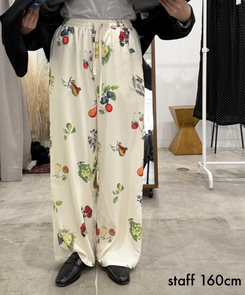 wee9s(ウィークス)の「fruity pants / フルーティーパンツ(その他パンツ・レディース・アイボリー/ブラック・FREE)」の20枚目の写真