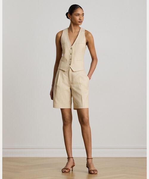 LAUREN RALPH LAUREN(ローレン ラルフ ローレン)の「リネンコットン ツイード ベスト(ベスト・レディース・ナチュラル・2/0/4/6/00)」の3枚目の写真
