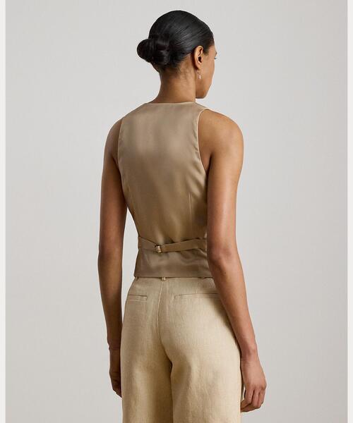 LAUREN RALPH LAUREN(ローレン ラルフ ローレン)の「リネンコットン ツイード ベスト(ベスト・レディース・ナチュラル・2/0/4/6/00)」の4枚目の写真