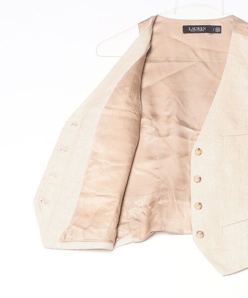 LAUREN RALPH LAUREN(ローレン ラルフ ローレン)の「リネンコットン ツイード ベスト(ベスト・レディース・ナチュラル・2/0/4/6/00)」の8枚目の写真