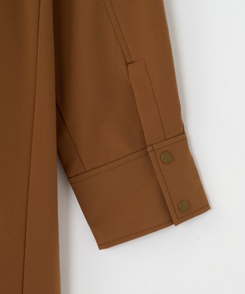 THOUSAND MILE（サウザンドマイル）の「[L's] ロングスリーブワンピース <撥水、４WAYストレッチ、UVカット>NY/PU（ワンピース・レディース・ネイビー/ブラック/ライトブラウン/チャコールグレー・FREE）」の8枚目の写真