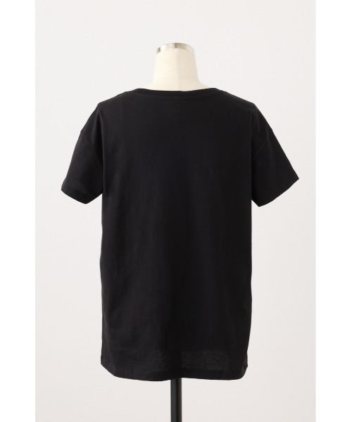 ARMANI EXCHANGE(アルマーニエクスチェンジ)の「チェーンディティール 半袖クルーネックTシャツ(Tシャツ/カットソー・レディース・ブラック/ホワイト・SMALL)」の12枚目の写真