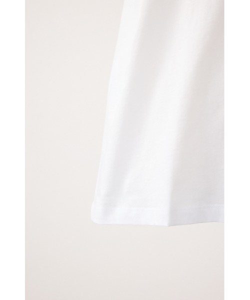 ARMANI EXCHANGE(アルマーニエクスチェンジ)の「チェーンディティール 半袖クルーネックTシャツ(Tシャツ/カットソー・レディース・ブラック/ホワイト・SMALL)」の4枚目の写真