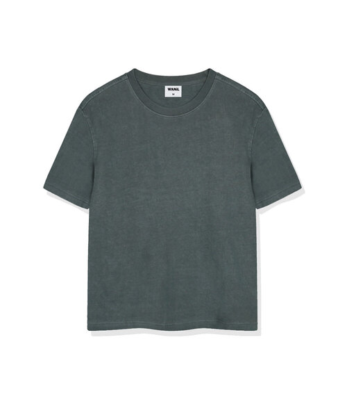 WANIL（ウェニール）の「ユルブピグメントダイング半袖Tシャツ5カラー[WASF_1001]（Tシャツ/カットソー・レディース・グレー/ベージュ/スカイブルー/チャコール/グリーン・SMALL/MEDIUM/LARGE/X-LARGE）」の4枚目の写真