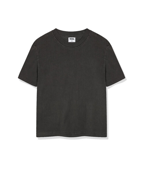WANIL（ウェニール）の「ユルブピグメントダイング半袖Tシャツ5カラー[WASF_1001]（Tシャツ/カットソー・レディース・グレー/ベージュ/スカイブルー/チャコール/グリーン・SMALL/MEDIUM/LARGE/X-LARGE）」の3枚目の写真